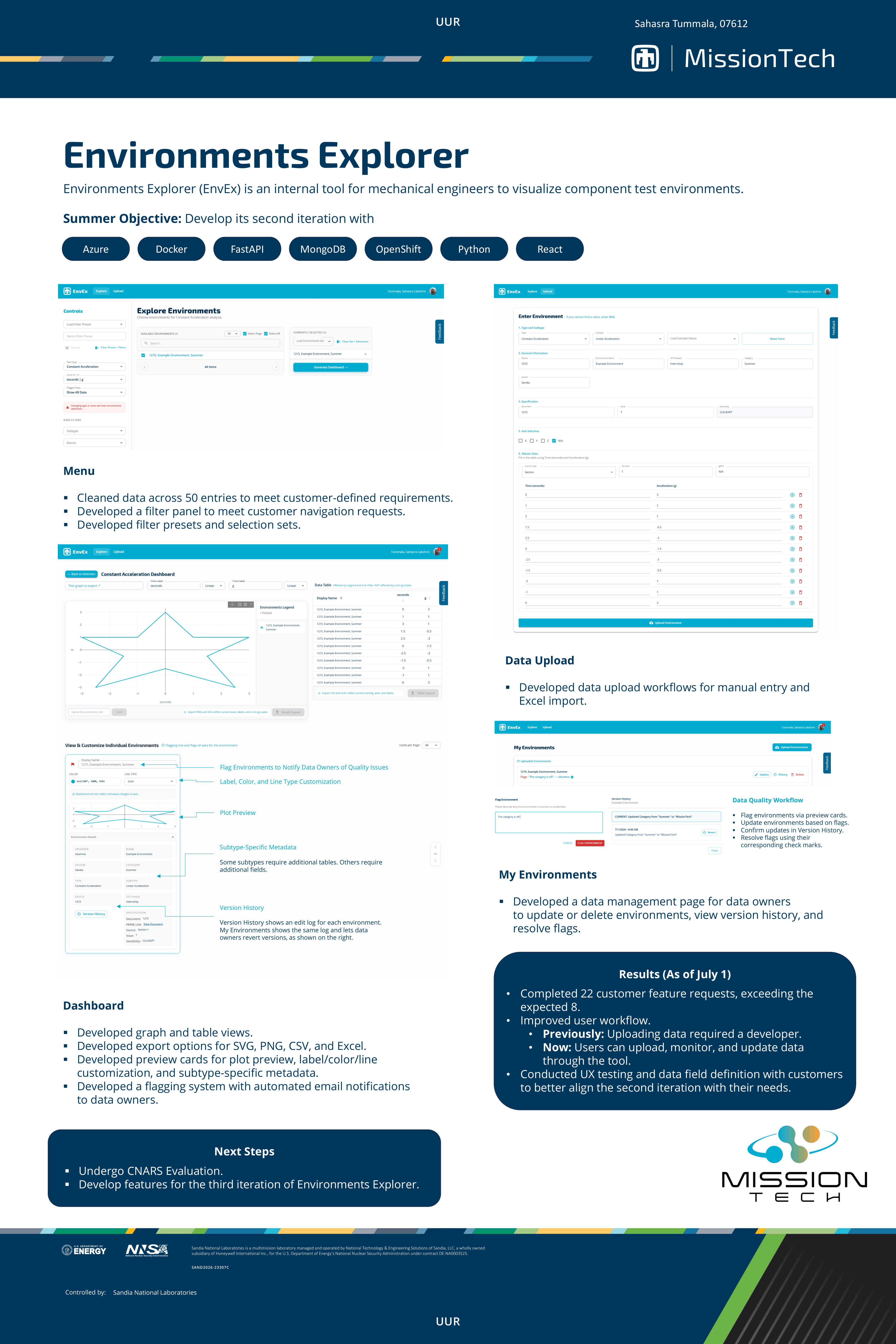 Environments Explorer